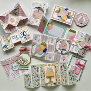 10 Fancy Folds Cards made for an online class using Stampin' Up! supplies