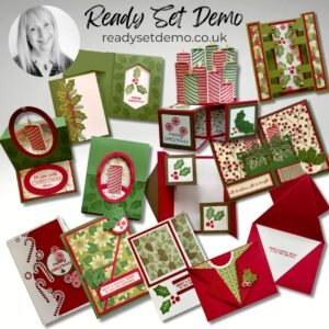 10 Fancy Fold cards featuring Stampin' Up! products for an online class