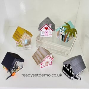 Humble Home tiny house class from Stampin' Up! pub halloween thatched valentines & beach houses 