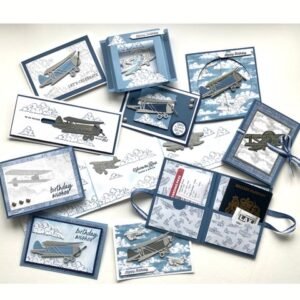 Take to the Sky - 8 projects for online class cards, passport holder and more. Take to the Sky bundle from Stampin' Up!