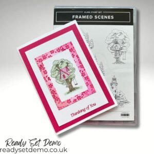 Handmade technique card featuring Framed Scenes stamps from Stampin' Up!