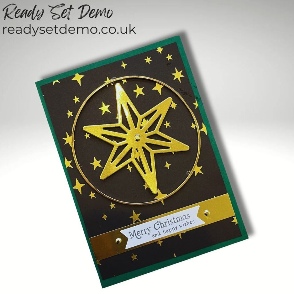 Handmade Christmas Card featuring the Modern Christmas suite from Stampin’ Up!