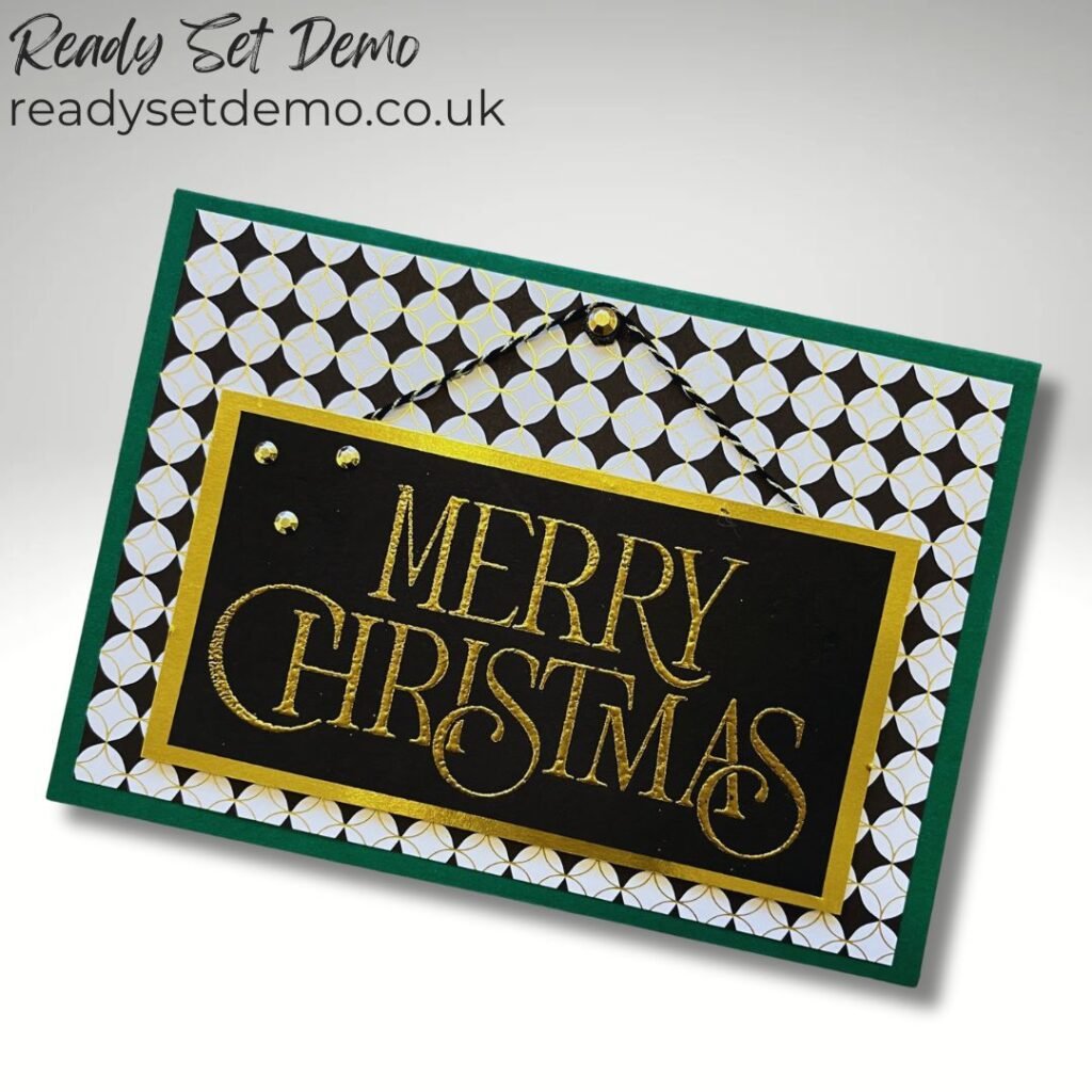 Handmade Christmas Card featuring the Modern Christmas suite from Stampin’ Up!
