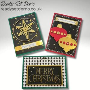 Three Handmade Christmas Cards featuring the Modern Christmas suite from Stampin’ Up!
