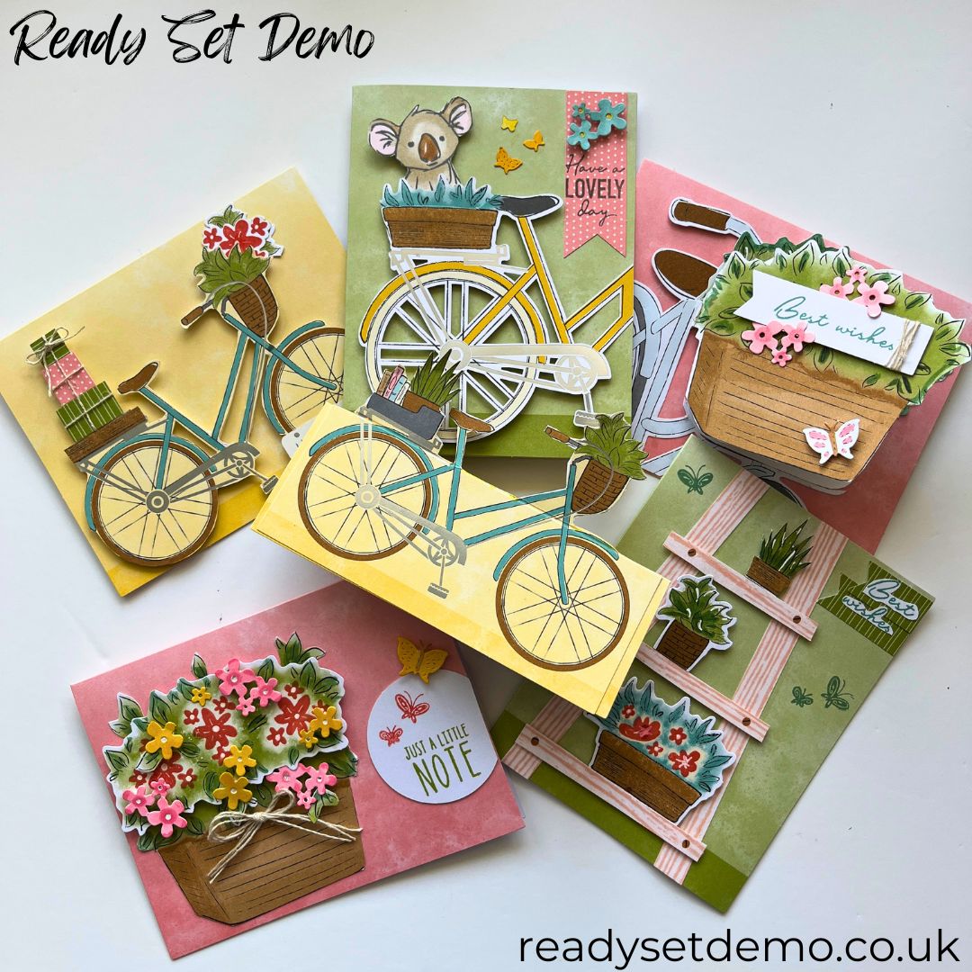 Paper Pumpkin Card Alternates June 26 - Bikes & Blooms - Stampin' Up!