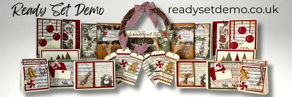 Vintage style Christmas Cards & decor made with Home for Christmas from Stampin' Up!