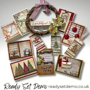 Vintage style Christmas Cards & decor made with Home for Christmas from Stampin' Up!